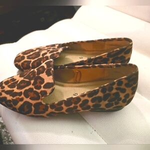 Joe Fresh leopard print loafers
